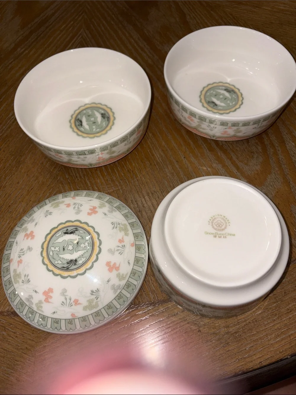 Haengnam 1986 Flying Cranes Serving Bowls